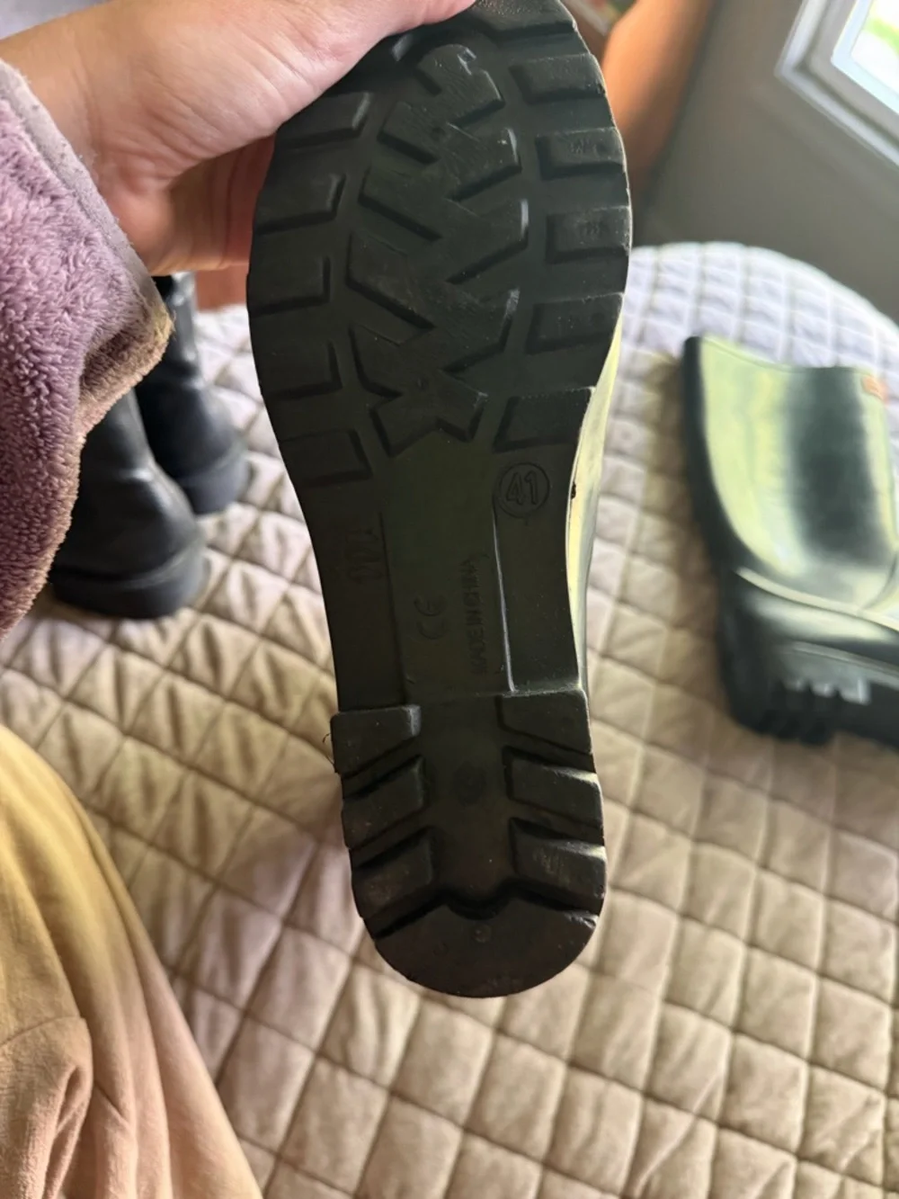 Hunter Black Rubber Tall Rain Boots - Picture 3 of 3